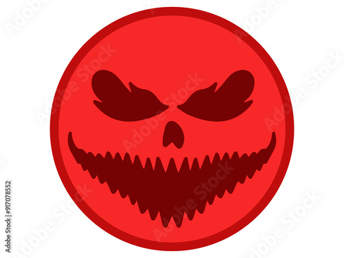 Spooky Face Halloween Day Illustration