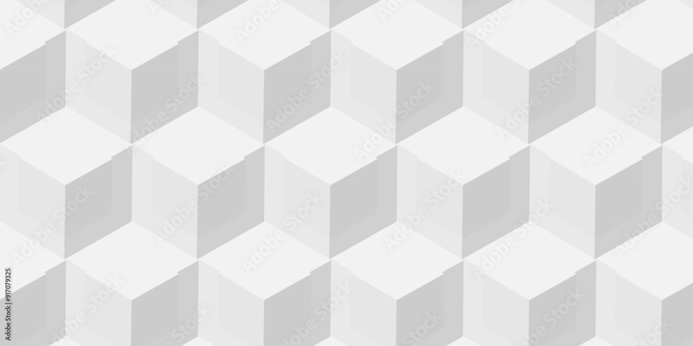 Vector of cube geometric pattern grid backdrop triangle background. Abstract cube geometric tile and mosaic wall or grid backdrop hexagon technology. white and gray geometric block cube structure. Vector of cube geometric pattern grid backdrop triangle background. Abstract cube geometric tile and mosaic wall or grid backdrop hexagon technology. white and gray geometric block cube structure.