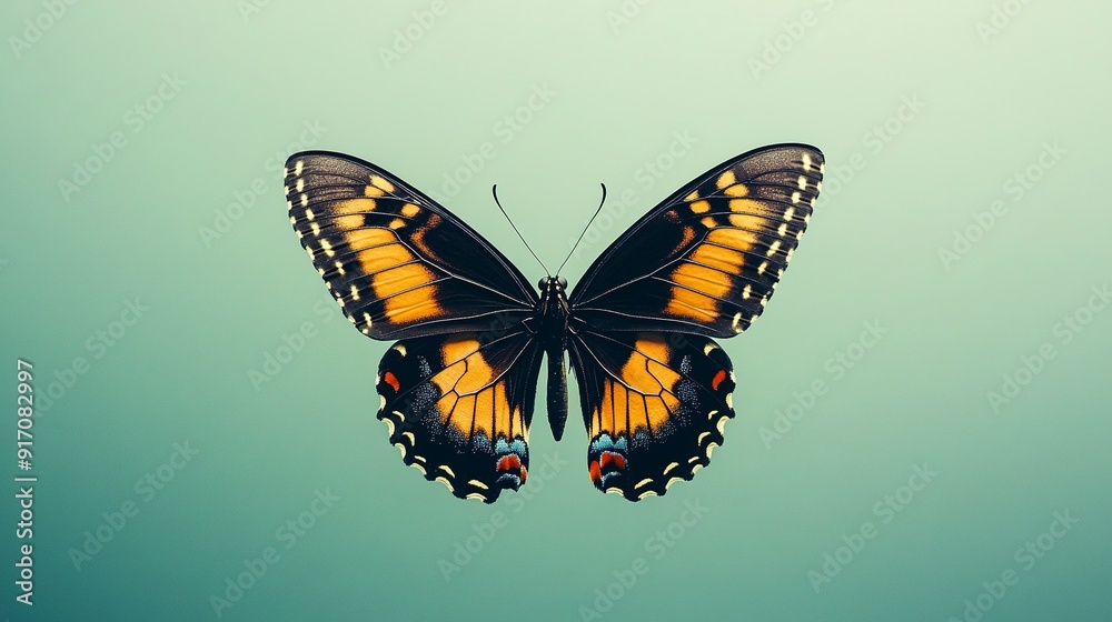 Naklejka premium Butterfly Macro Close Up