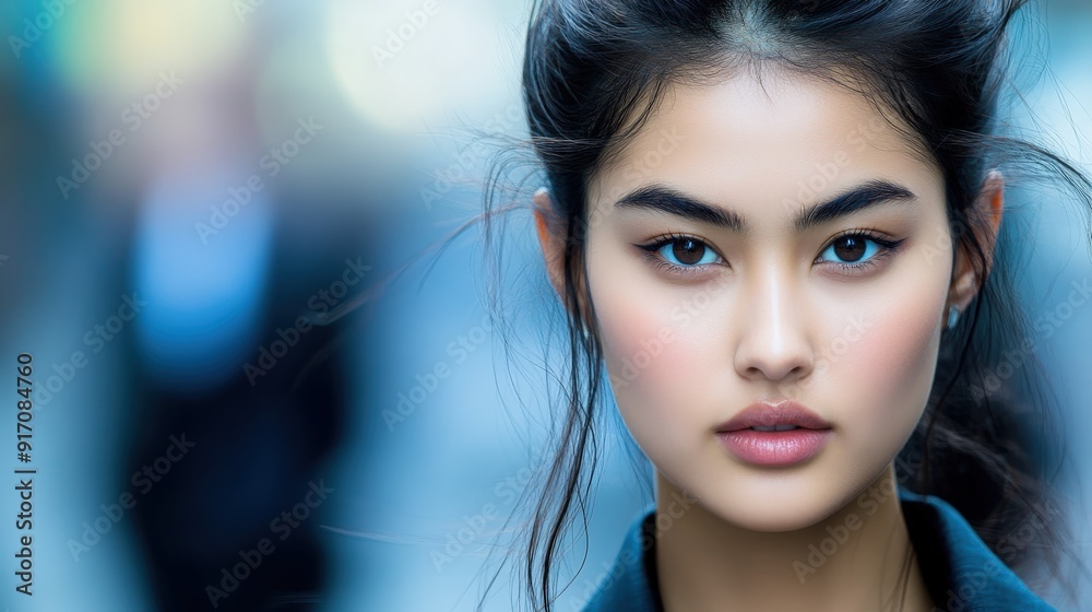 Asian female model in a business setting during daylight Asian female model in a business setting during daylight