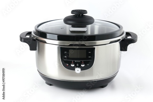 Modern Stainless Steel Pressure Cooker.