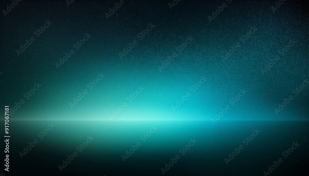 Obraz premium Vibrant Gradient. Abstract Background with Smooth Transition from Deep Blue to Aqua Green, Featuring Subtle Textured Pixelation. Modern Dynamic Design Aesthetic
