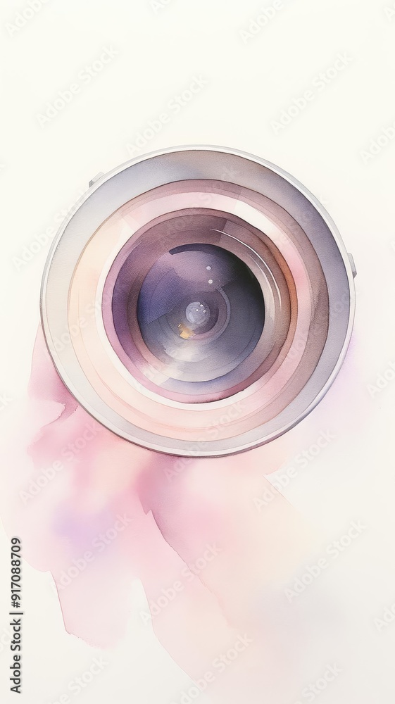 A close-up of a camera lens with a soft, artistic background, showcasing its intricate details and design. A close-up of a camera lens with a soft, artistic background, showcasing its intricate details and design.