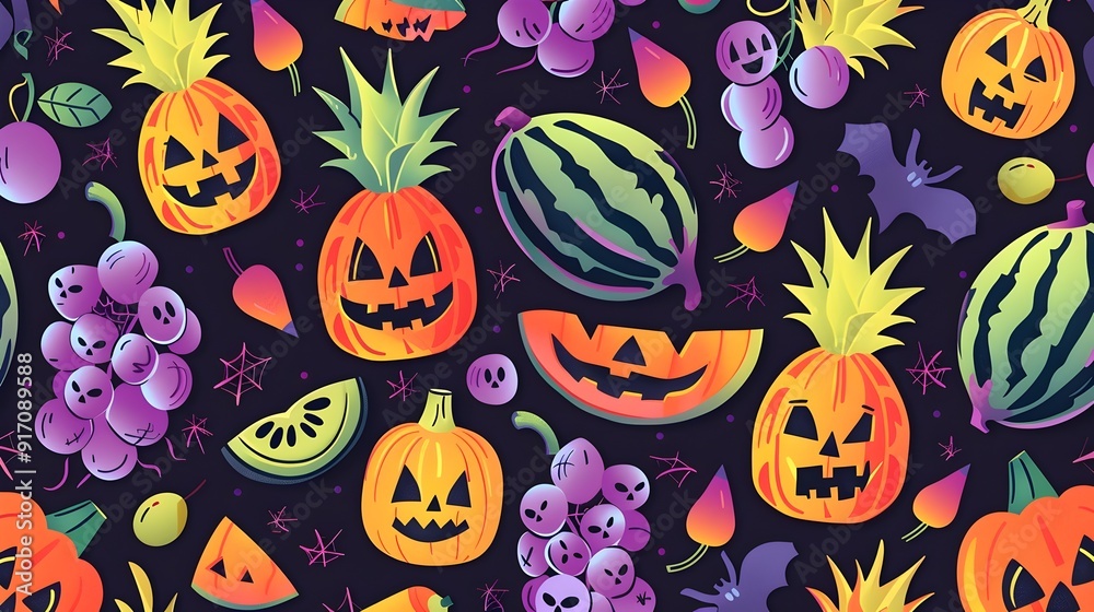 Happy Harvest. Whimsical pumpkin illustration showcasing a joyful facial expression. Happy Harvest. Whimsical pumpkin illustration showcasing a joyful facial expression.