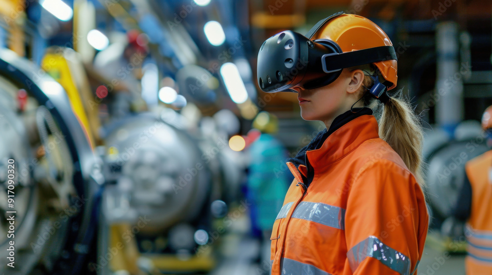 Virtual reality training for industrial workers