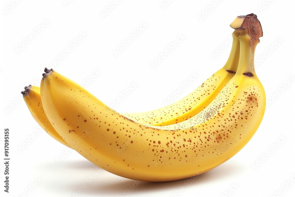 ripe banana white background ripe banana white background