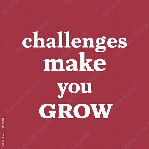 Challenges make you grow colorful background and text (T-shirt Design Motivational Quote, Illustration ,Typography)