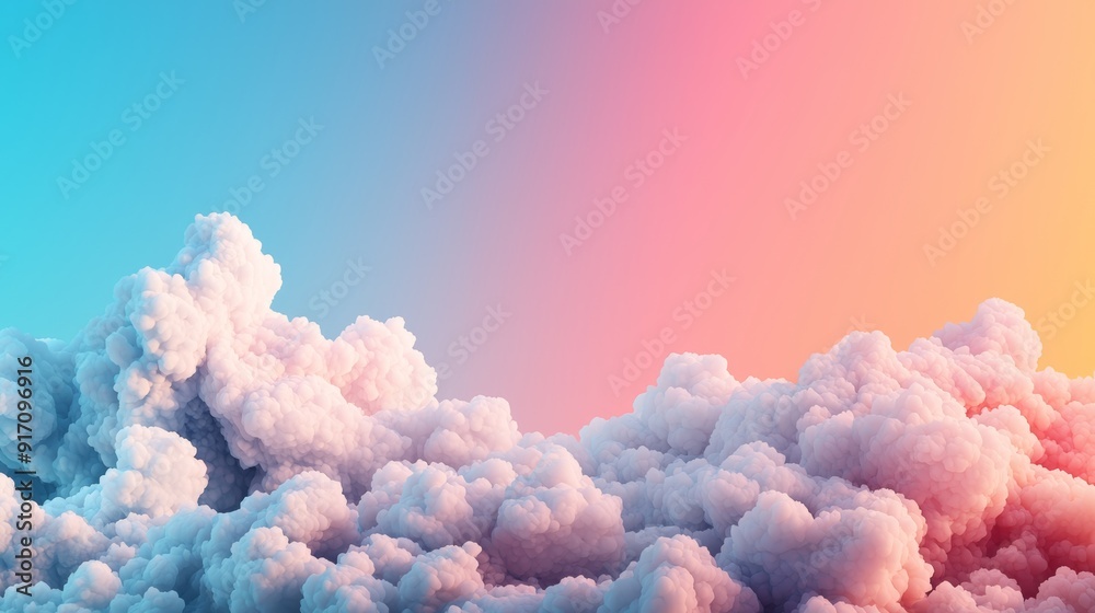 Colorful clouds blend vibrant hues of pink and blue, creating a dreamy sky landscape perfect for serene backgrounds. Colorful clouds blend vibrant hues of pink and blue, creating a dreamy sky landscape perfect for serene backgrounds.