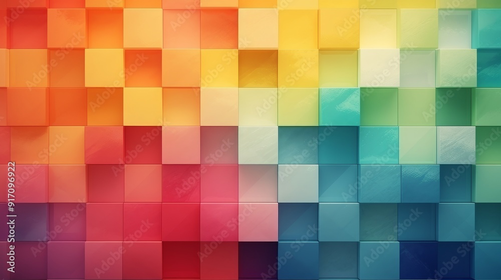 geometric background design with colorful cubes geometric background design with colorful cubes