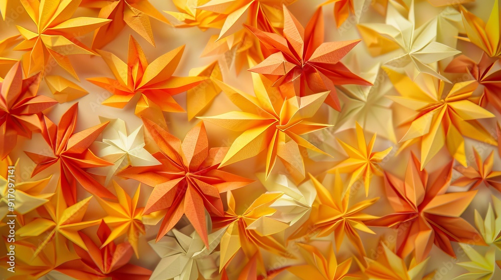 A close up of orange leaves with a paper background A close up of orange leaves with a paper background
