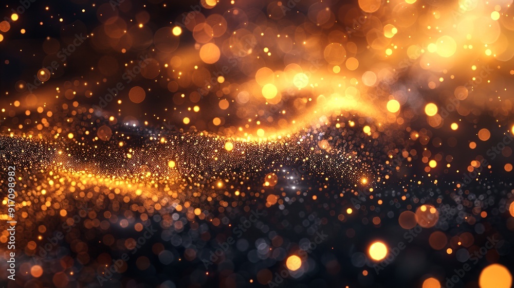 Golden christmas particles and sprinkles for a holiday celebration. Golden christmas particles and sprinkles for a holiday celebration.