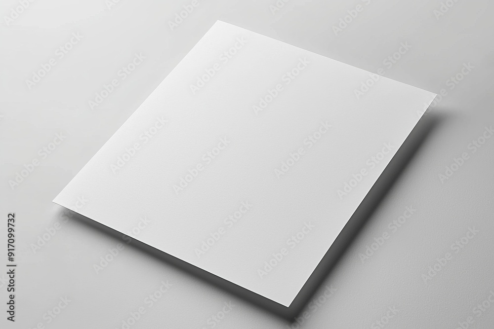Blank paper mockup on isolated background created with generative ai Blank paper mockup on isolated background created with generative ai