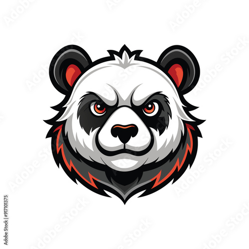 Panda mascot logo vector. Animal vector illustration. bear logo. panda vector logo design