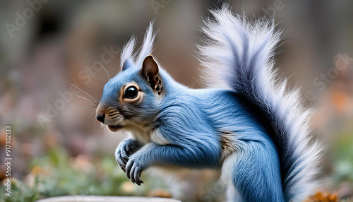 blue squirrel photo