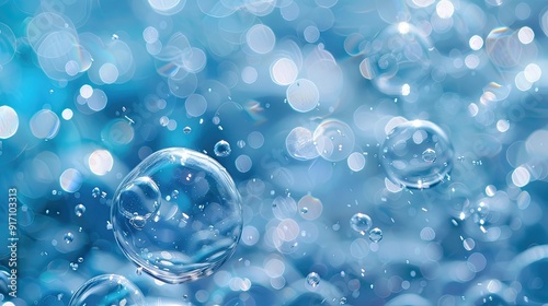 Wallpaper Mural very light blue bubble background Torontodigital.ca