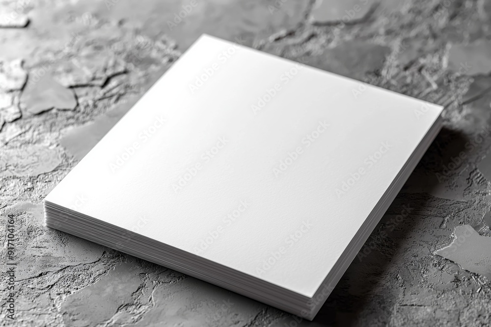 Fototapeta premium Blank paper mockup on isolated background created with generative ai