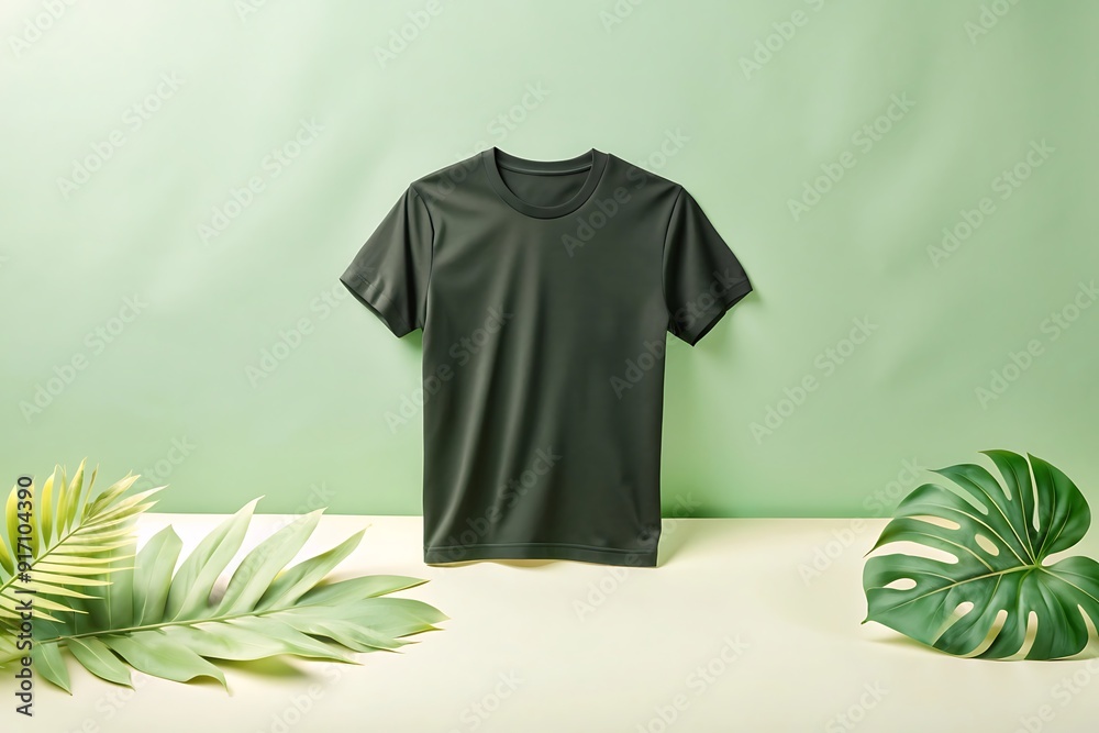 Blank t-shirt mockup template front view. Plain blank t-shirt front view with apparel mockup design. Men's casual t-shirt mockup Blank t-shirt mockup template front view. Plain blank t-shirt front view with apparel mockup design. Men's casual t-shirt mockup