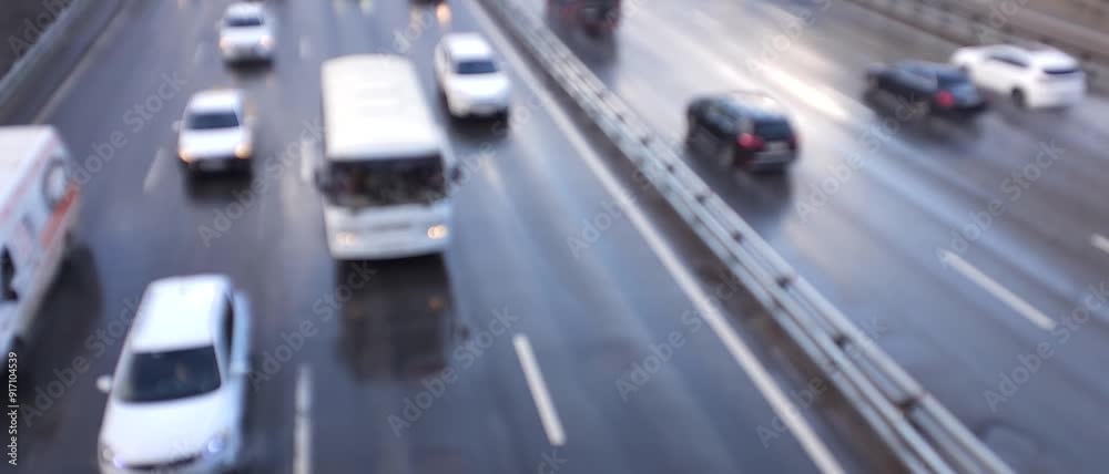 traffic on the highway traffic on the highway