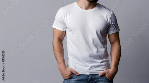 white t shirt mockup image with transparent background image
