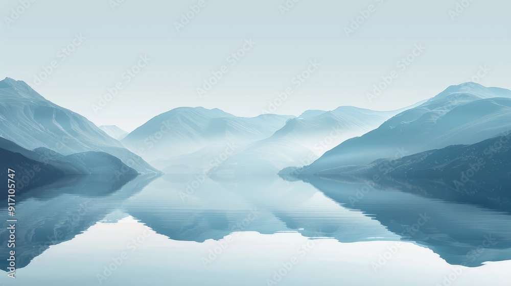lake view surrounded by beautiful mountains. poster, wallpaper, travel lake view surrounded by beautiful mountains. poster, wallpaper, travel
