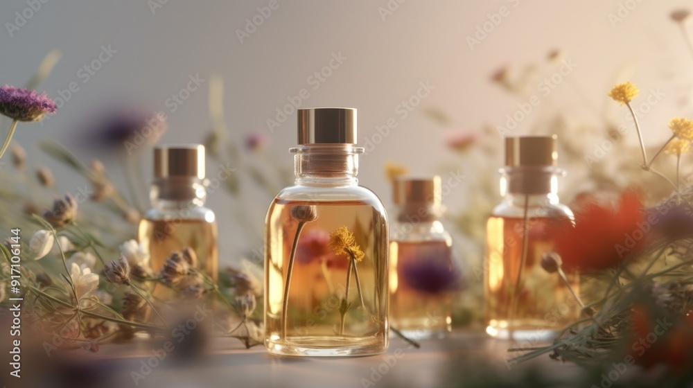 Essential Oils with Flowers Essential Oils with Flowers