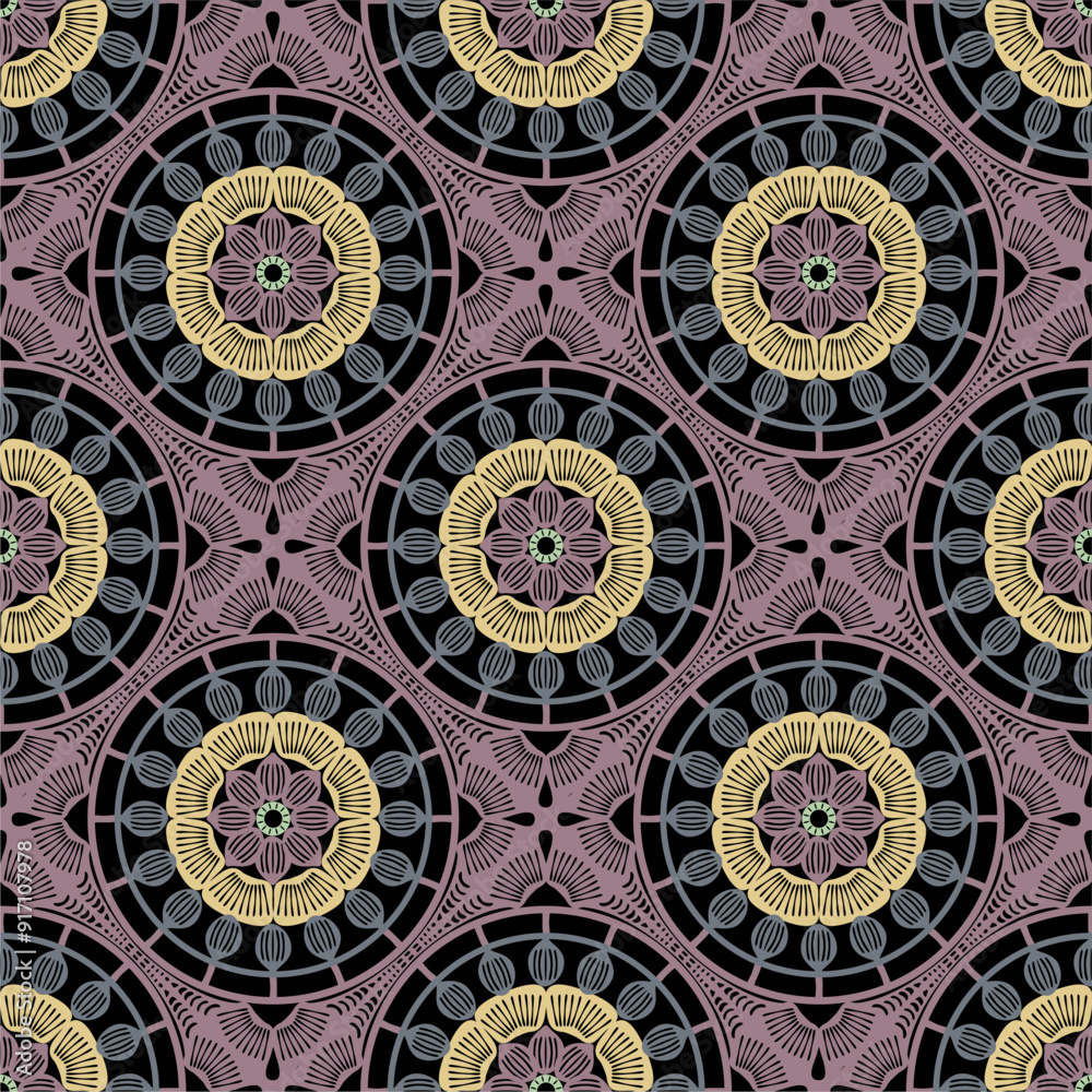 Pattern with crochet granny square wallpaper handmade decorative art design print Pattern with crochet granny square wallpaper handmade decorative art design print
