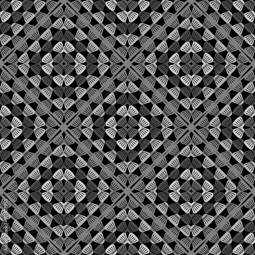 Pattern with crochet granny square wallpaper handmade decorative art design print 