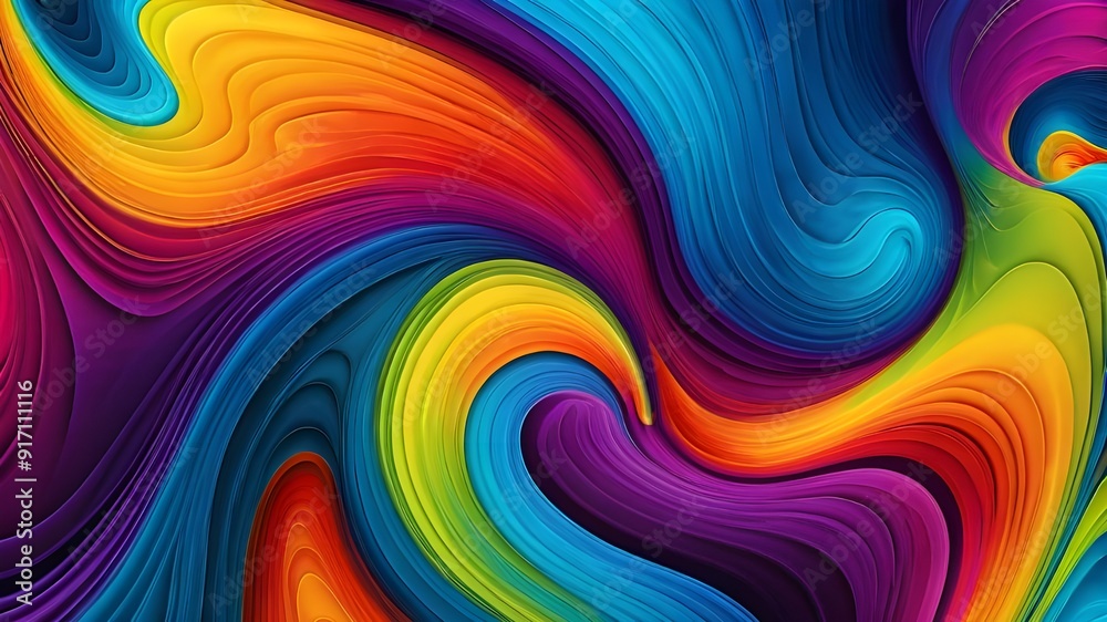 Colorful Abstract Wallpaper With Vibrant Swirls And Fluid Patterns Colorful Abstract Wallpaper With Vibrant Swirls And Fluid Patterns