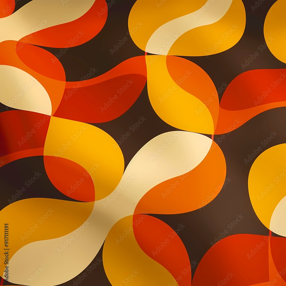 Retro_70s_patterns_warm_colors_funky_shapes_nostalgic