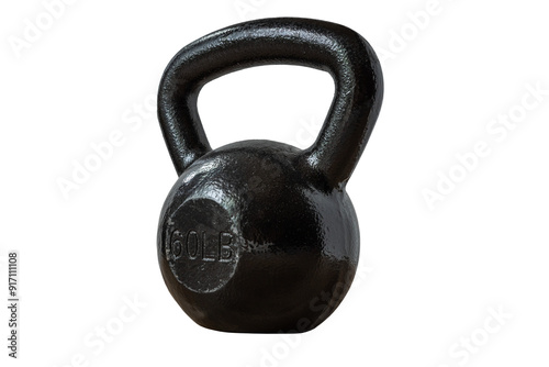 Fotografie Kettlebell PNG white background isolated strength resistance training weightlift