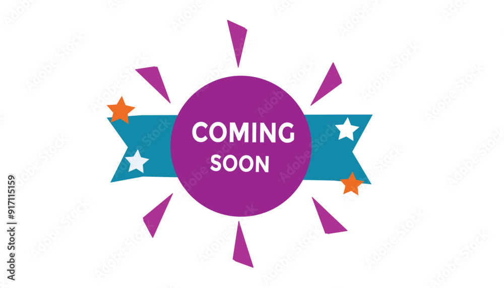 Coming soon button web banner templates. Vector Illustration Coming soon button web banner templates. Vector Illustration