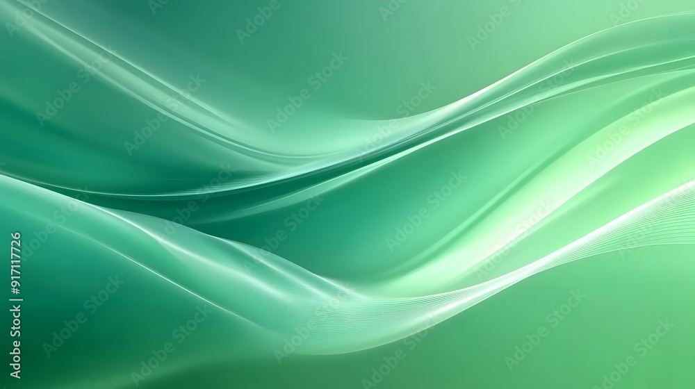 Elegant Green Gradient Background with Fluid Curves and Waves, Evoking a Sense of Luxury and Depth for High-End Graphic Design Applications Elegant Green Gradient Background with Fluid Curves and Waves, Evoking a Sense of Luxury and Depth for High-End Graphic Design Applications