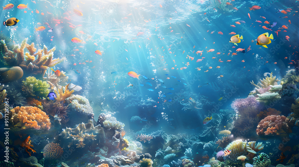 : Marine_background_depicting_a_thriv background illustratio
