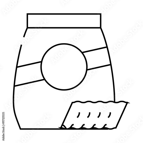 ricciutelle pasta line icon vector. ricciutelle pasta sign. isolated contour symbol black illustration