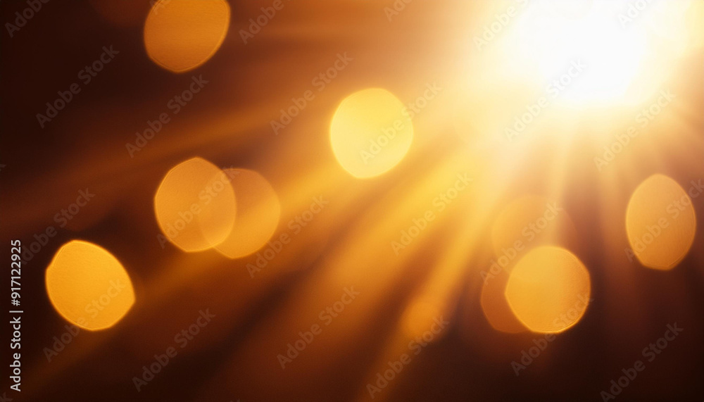 Abstract Warm Light with Bokeh Effect. Radiant Glow of a Setting Sun and Soft, Blurred Orbs. Golden Hour Dreamscape Abstract Warm Light with Bokeh Effect. Radiant Glow of a Setting Sun and Soft, Blurred Orbs. Golden Hour Dreamscape
