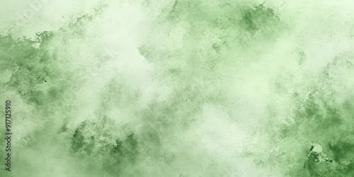 Abstract Green Watercolor Background