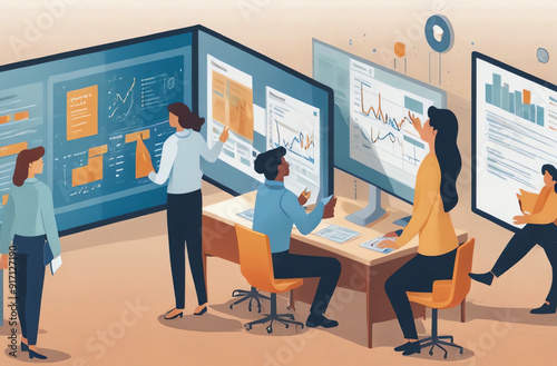 business people working on laptop