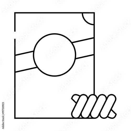 fusilli spirale pasta line icon vector. fusilli spirale pasta sign. isolated contour symbol black illustration