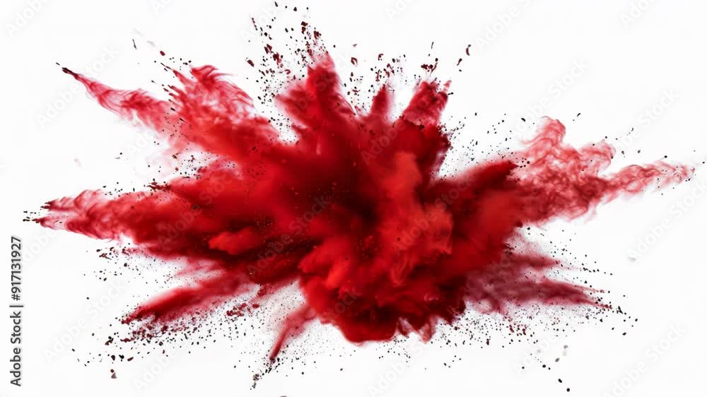 Vivid Red Paint Explosion Vivid Red Paint Explosion