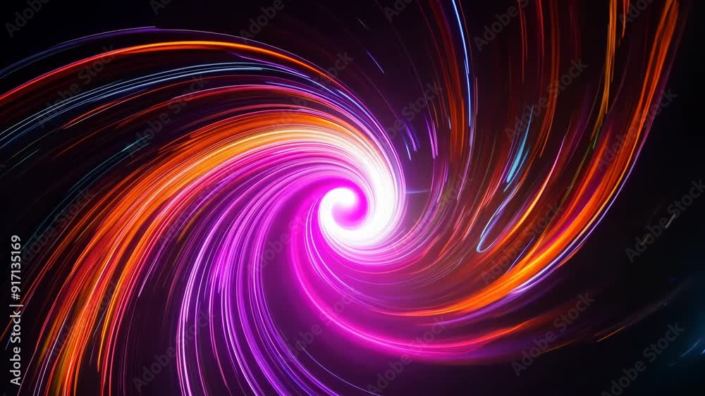 Vibrant Spiral Light Trails Vibrant Spiral Light Trails