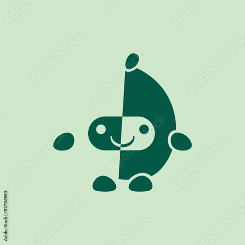 Avocado simple vector design