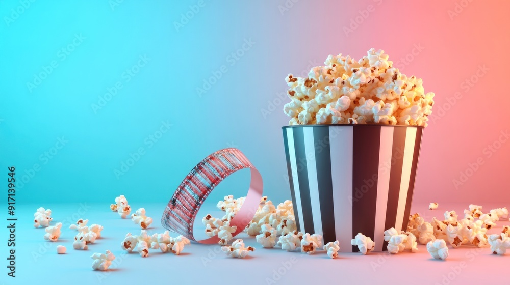 Popcorn, Movie Night, Filmstrip, Snack Popcorn, Movie Night, Filmstrip, Snack