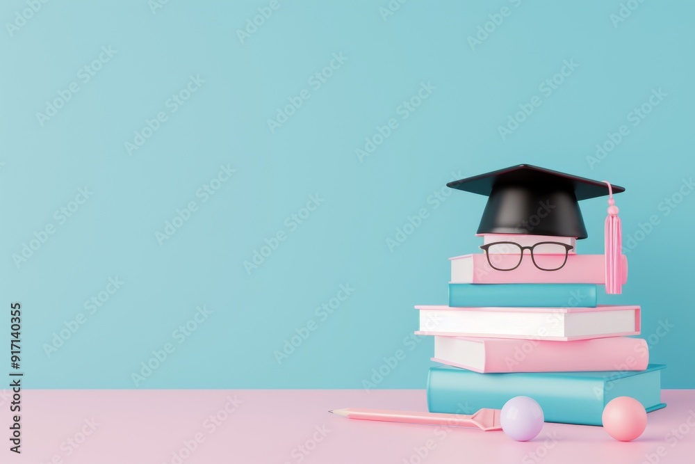 Virtual Learning Landscape, a 3D rendered illustration showcasing an ...