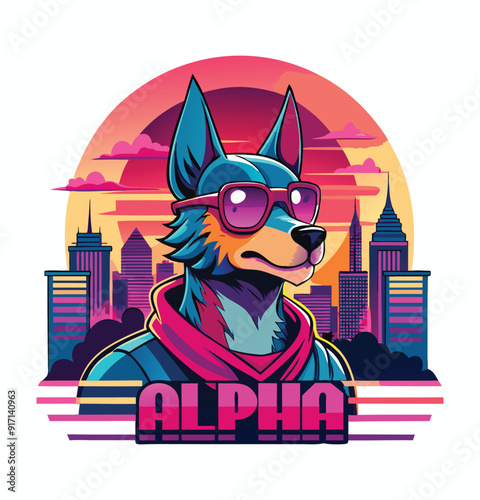 Stylish T-Shirt design with Colorful element