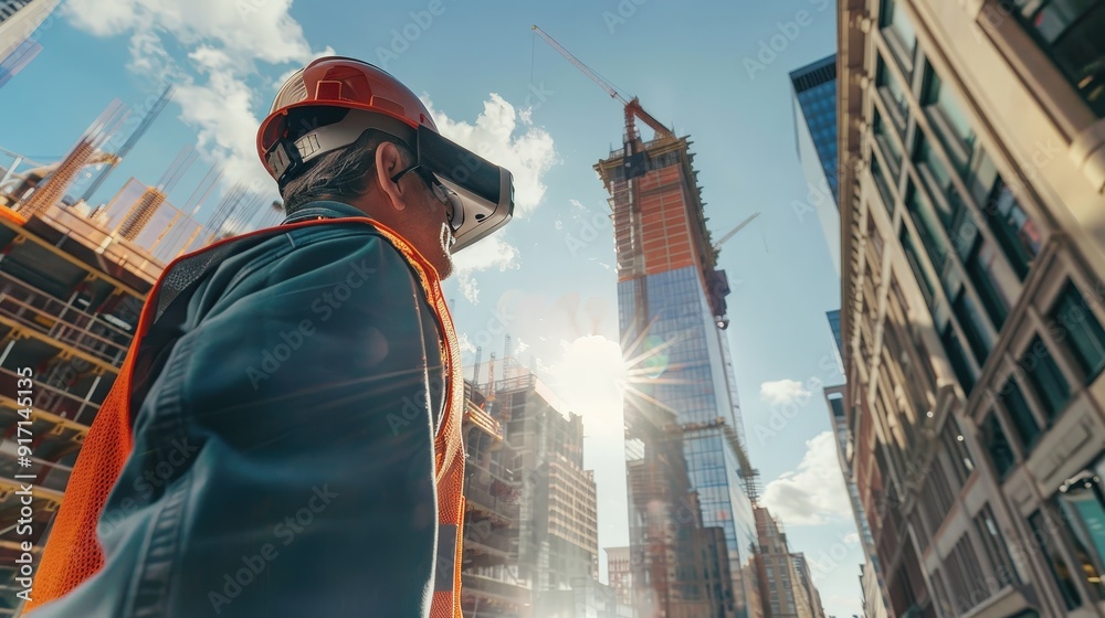 Imagine a virtual tour of a construction site where viewers can experience the assembly of a skyscraper through immersive VR technology. Imagine a virtual tour of a construction site where viewers can experience the assembly of a skyscraper through immersive VR technology.