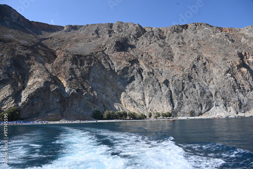 Süsswasserbucht bei Chora Sfakion, Südküste von Kreta, Griechenland photo