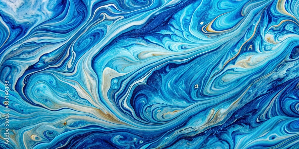 Marble ink colorful. Blue marble pattern texture abstract background. can be used for background or wallpaper