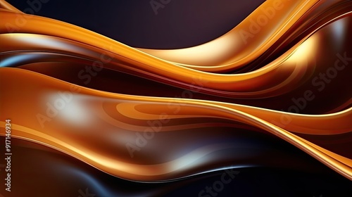 Fototapeta Naklejka Na Ścianę i Meble -  3d rendering of abstract flowing wavy liquid background
