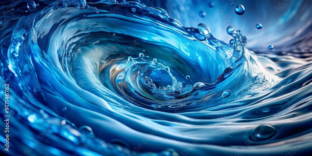 Water Swirl Abstract - 3D Render, Blue Waves, Liquid Vortex, Water Droplets, Abstract Art, Water, Liquid Water Swirl Abstract - 3D Render, Blue Waves, Liquid Vortex, Water Droplets, Abstract Art, Water, Liquid