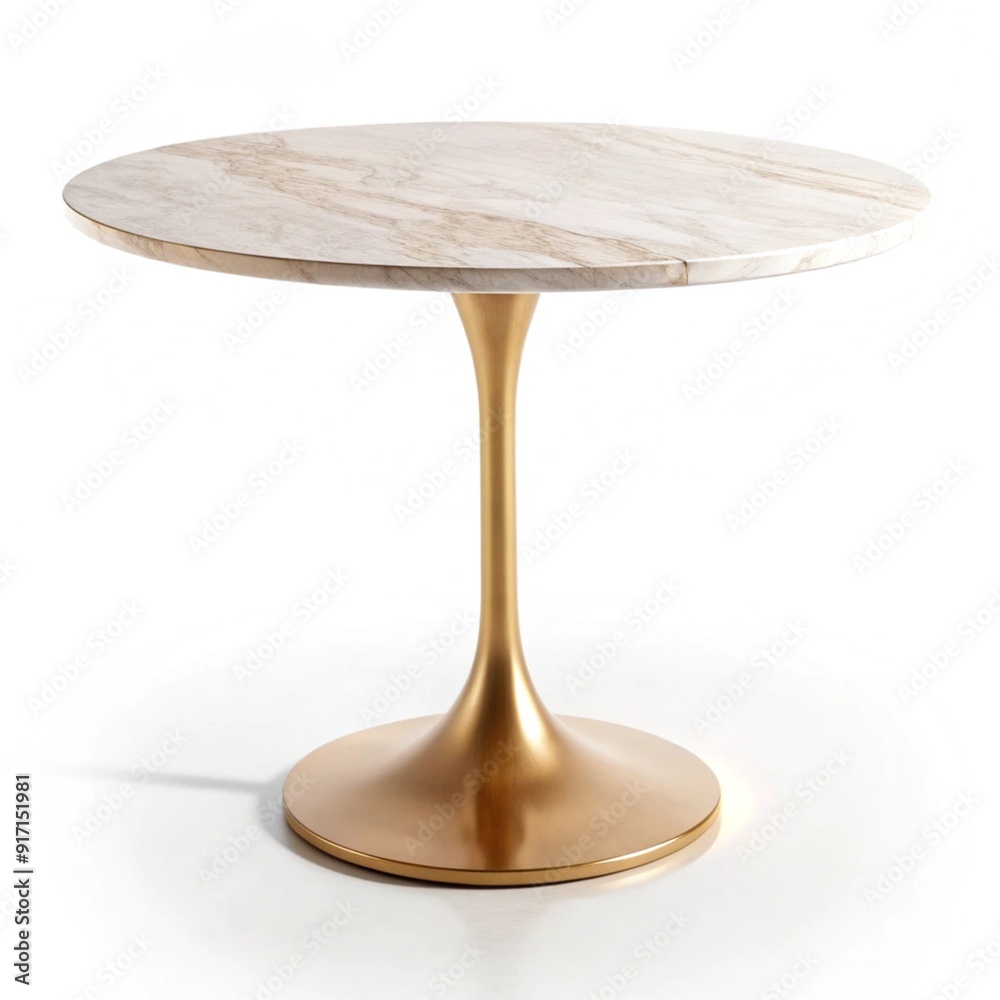 modern small and round marble table isolated white background modern small and round marble table isolated white background